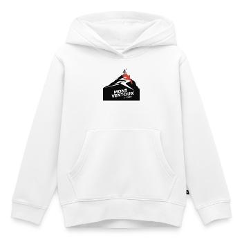 Mont Ventoux - l’itinéraire cycliste vers le sommet - Sweat Premium à capuche enfant bio - blanc - Devant - AI Model Kid Female (0cm)