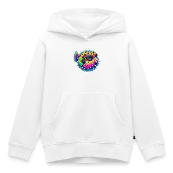 Kugelfisch - Kinder Premium Organic Hoodie - Weiß - Vorne - AI Model Kid Female (0cm)