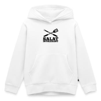 Salat Intolerant Grillbesteck - Kinder Premium Organic Hoodie - Weiß - Vorne - AI Model Kid Female (0cm)
