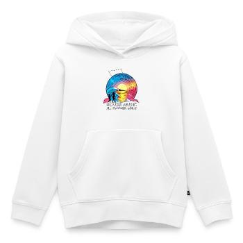 Musique house - Sweat Premium à capuche enfant bio - blanc - Devant - AI Model Kid Female (0cm)