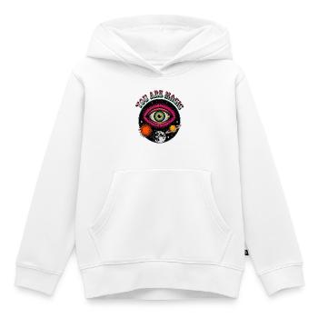 Vous êtes magique - Sweat Premium à capuche enfant bio - blanc - Devant - AI Model Kid Female (0cm)