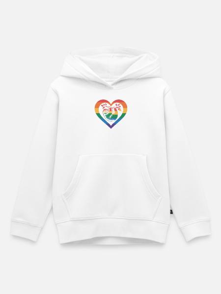 Faultier - Kinder Premium Organic Hoodie - Weiß