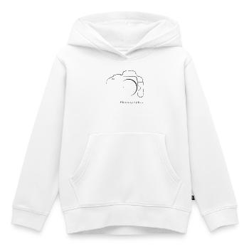 Photograph - Kinder Premium Organic Hoodie - Weiß - Vorne - AI Model Kid Female (0cm)