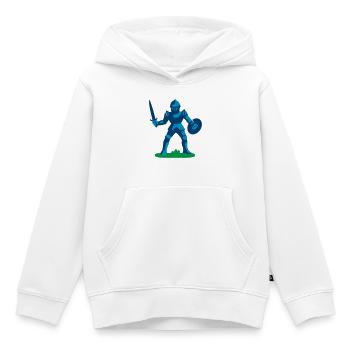 Wächter des Ritterwegs - Kinder Premium Organic Hoodie - Weiß - Vorne - AI Model Kid Female (0cm)