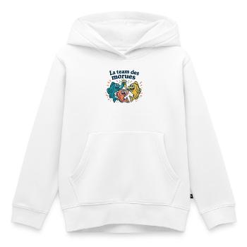Coloured Cod Team - Kids Premium Organic Hoodie - white - Front - AI Model Kid Female (0cm)