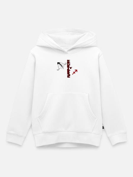 Schütze-Design von Cean - Kinder Premium Organic Hoodie - Weiß