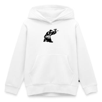 Paintball - Kinder Premium Organic Hoodie - Weiß - Vorne - AI Model Kid Female (0cm)