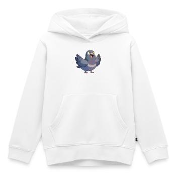 Tauben Taube - Kinder Premium Organic Hoodie - Weiß - Vorne - AI Model Kid Female (0cm)