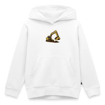 Pelle dans la poussière - Sweat Premium à capuche enfant bio - blanc - Devant - AI Model Kid Female (0cm)