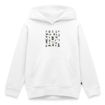 Amoureux des insectes, passionné d’insectes - Sweat Premium à capuche enfant bio - blanc - Devant - AI Model Kid Female (0cm)