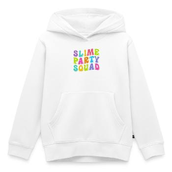 Slime visqueux Slime - Sweat Premium à capuche enfant bio - blanc - Devant - AI Model Kid Female (0cm)