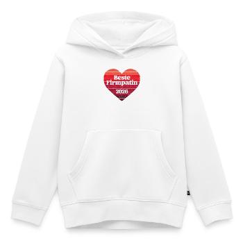 Parraine de confirmation 2026 Parraine de confirmation Meilleure tante parrainière - Sweat Premium à capuche enfant bio - blanc - Devant - AI Model Kid Female (0cm)