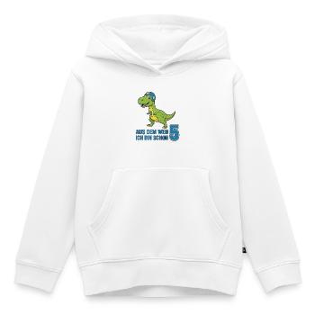 5 Jahre Dino - Kinder Premium Organic Hoodie - Weiß - Vorne - AI Model Kid Female (0cm)