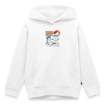 Tonga Haiarten Tigerhai Bullenhai Mantarochen - Kinder Premium Organic Hoodie - Weiß - Vorne - AI Model Kid Female (0cm)
