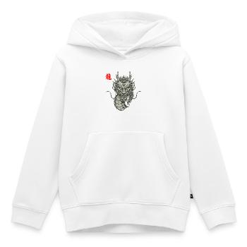 Drache Asiatisch - Kinder Premium Organic Hoodie - Weiß - Vorne - AI Model Kid Female (0cm)
