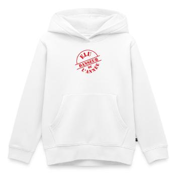 Élu danseur de l’année - Sweat Premium à capuche enfant bio - blanc - Devant - AI Model Kid Female (0cm)