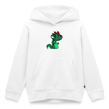 Niedliches Fantasy-Echsen-Schlangen-Kindershirt - Kinder Premium Organic Hoodie - Weiß - Vorne - AI Model Kid Female (0cm)