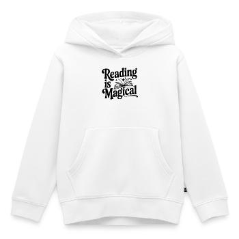 Lesen ist magisch - Kinder Premium Organic Hoodie - Weiß - Vorne - AI Model Kid Female (0cm)