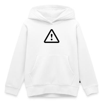 Gefahr Achtung danger - Kinder Premium Organic Hoodie - Weiß - Vorne - AI Model Kid Female (0cm)
