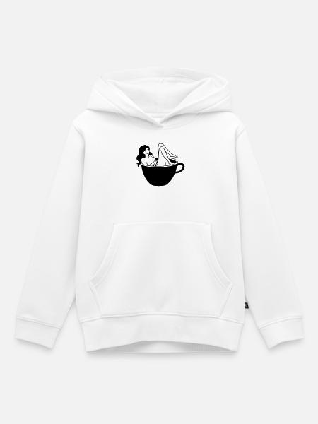 Kaffeekultur - Kinder Premium Organic Hoodie - Weiß