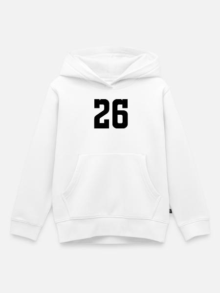 26 - Kinder Premium Organic Hoodie - Weiß
