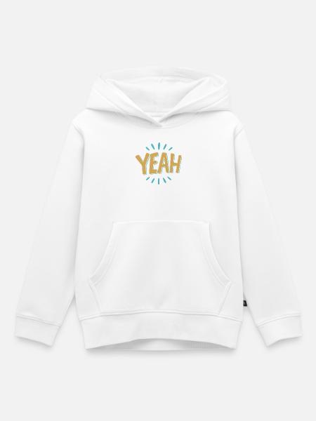 Yeah Burst Graphic Tee - Kinder Premium Organic Hoodie - Weiß