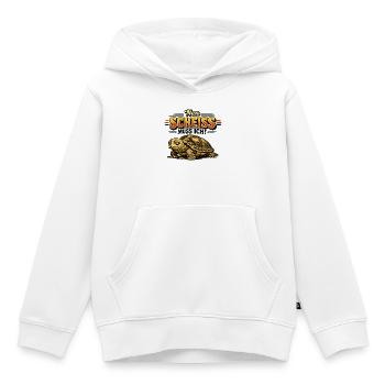 Nen Scheiss muss ich Schildkröte - Kinder Premium Organic Hoodie - Weiß - Vorne - AI Model Kid Female (0cm)