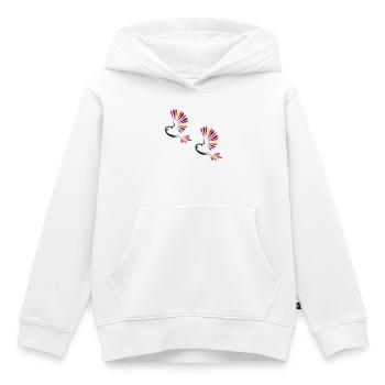 Vogel Bird - Sweat Premium à capuche enfant bio - blanc - Devant - AI Model Kid Female (0cm)
