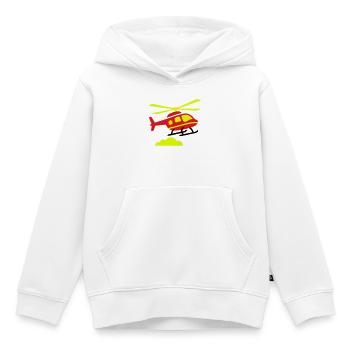 Rettungshubschrauber Notarzt - Kinder Premium Organic Hoodie - Weiß - Vorne - AI Model Kid Female (0cm)