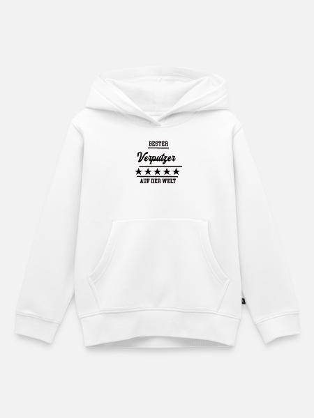 Verputzer Bester Handwerker Verputzerei - Kinder Premium Organic Hoodie - Weiß