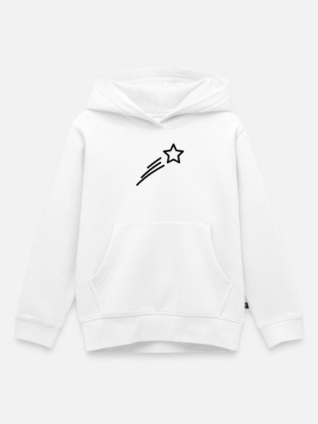 Sternschnuppe - Kinder Premium Organic Hoodie - Weiß