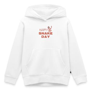 Happy National Snake Day - Kids Premium Organic Hoodie - white - Front - AI Model Kid Female (0cm)