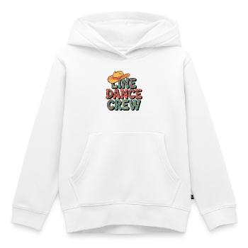 Line Dance Crew Retro - Kids Premium Organic Hoodie - white - Front - AI Model Kid Female (0cm)