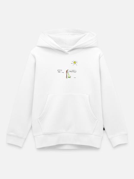 Brechstange - Kinder Premium Organic Hoodie - Weiß