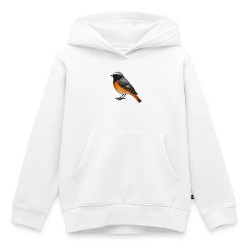 Garden Redstart Bird - Kids Premium Organic Hoodie - white - Front - AI Model Kid Female (0cm)