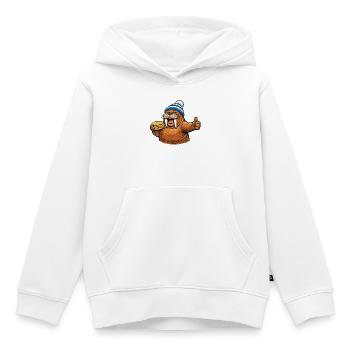 Walrus est heureux - Sweat Premium à capuche enfant bio - blanc - Devant - AI Model Kid Female (0cm)