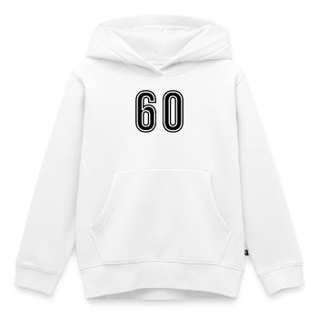 60 Zahl Symbol - Kinder Premium Organic Hoodie - Weiß - Vorne - AI Model Kid Female (0cm)