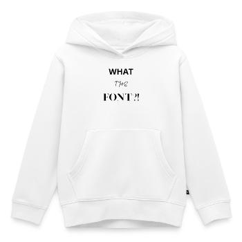 Was zum Teufel?! - Kinder Premium Organic Hoodie - Weiß - Vorne - AI Model Kid Female (0cm)