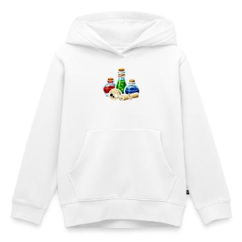 Alchemistische Trankgläser Schädel-Szene - Kinder Premium Organic Hoodie - Weiß - Vorne - AI Model Kid Female (0cm)