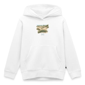 Sylt Dünen | Vintage Nordsee Poster - Kinder Premium Organic Hoodie - Weiß - Vorne - AI Model Kid Female (0cm)
