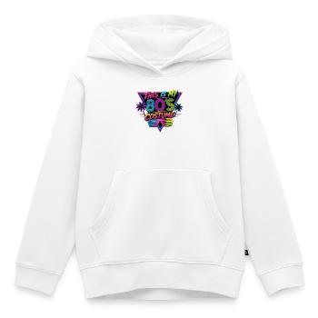 Mein 80er Kostüm Design - Kinder Premium Organic Hoodie - Weiß - Vorne - AI Model Kid Female (0cm)
