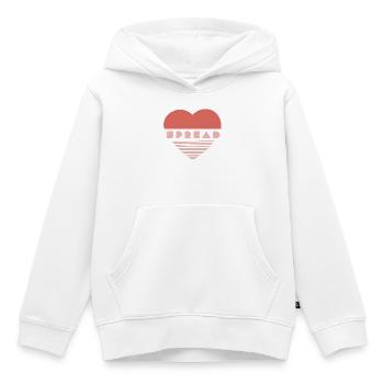 Liebe verbreiten - Kinder Premium Organic Hoodie - Weiß - Vorne - AI Model Kid Female (0cm)