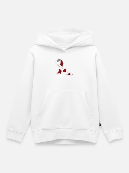 Kehlkopfkrebs - Kinder Premium Organic Hoodie - Weiß