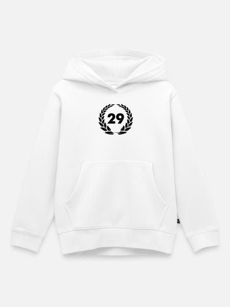 kranz_29 - Kinder Premium Organic Hoodie - Weiß