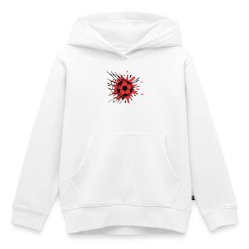 Tornetz Torschuss Grafik - Kinder Premium Organic Hoodie - Weiß - Vorne - AI Model Kid Female (0cm)