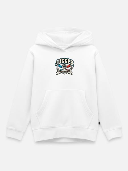 Jugger Teamsport mit Pompfen - Kinder Premium Organic Hoodie - Weiß