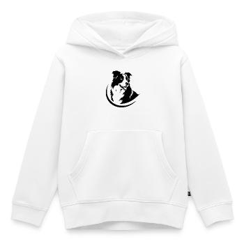 Hundeliebe - Kinder Premium Organic Hoodie - Weiß - Vorne - AI Model Kid Female (0cm)