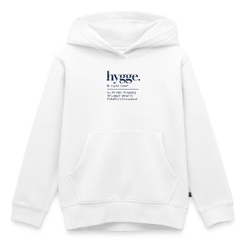 hygge - Definition - Dänemark - Denmark - Kinder Premium Organic Hoodie - Weiß - Vorne - AI Model Kid Female (0cm)