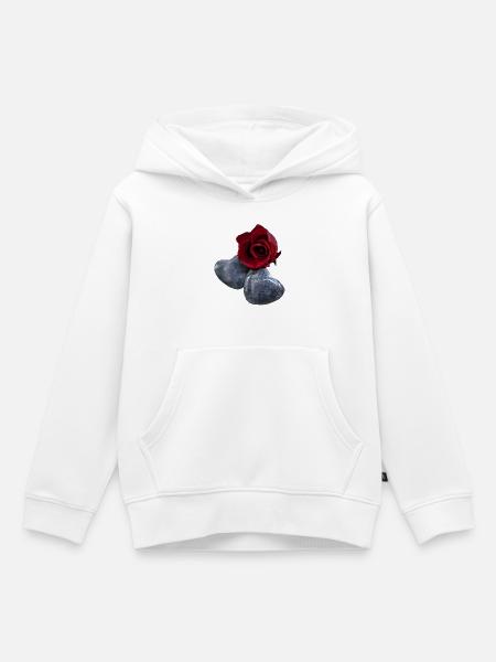 verliebt - Kinder Premium Organic Hoodie - Weiß