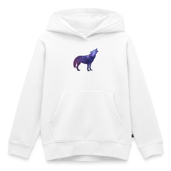 Starwolf Heulen - Kinder Premium Organic Hoodie - Weiß - Vorne - AI Model Kid Female (0cm)